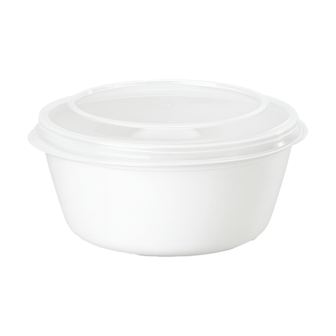 Plastic container for dough balls & toppings