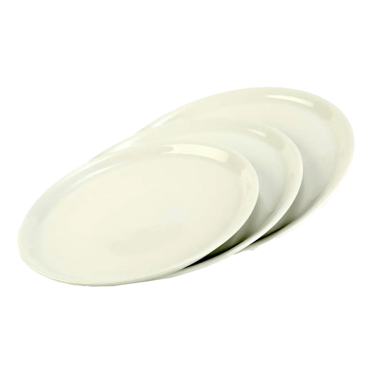 White pizza plate