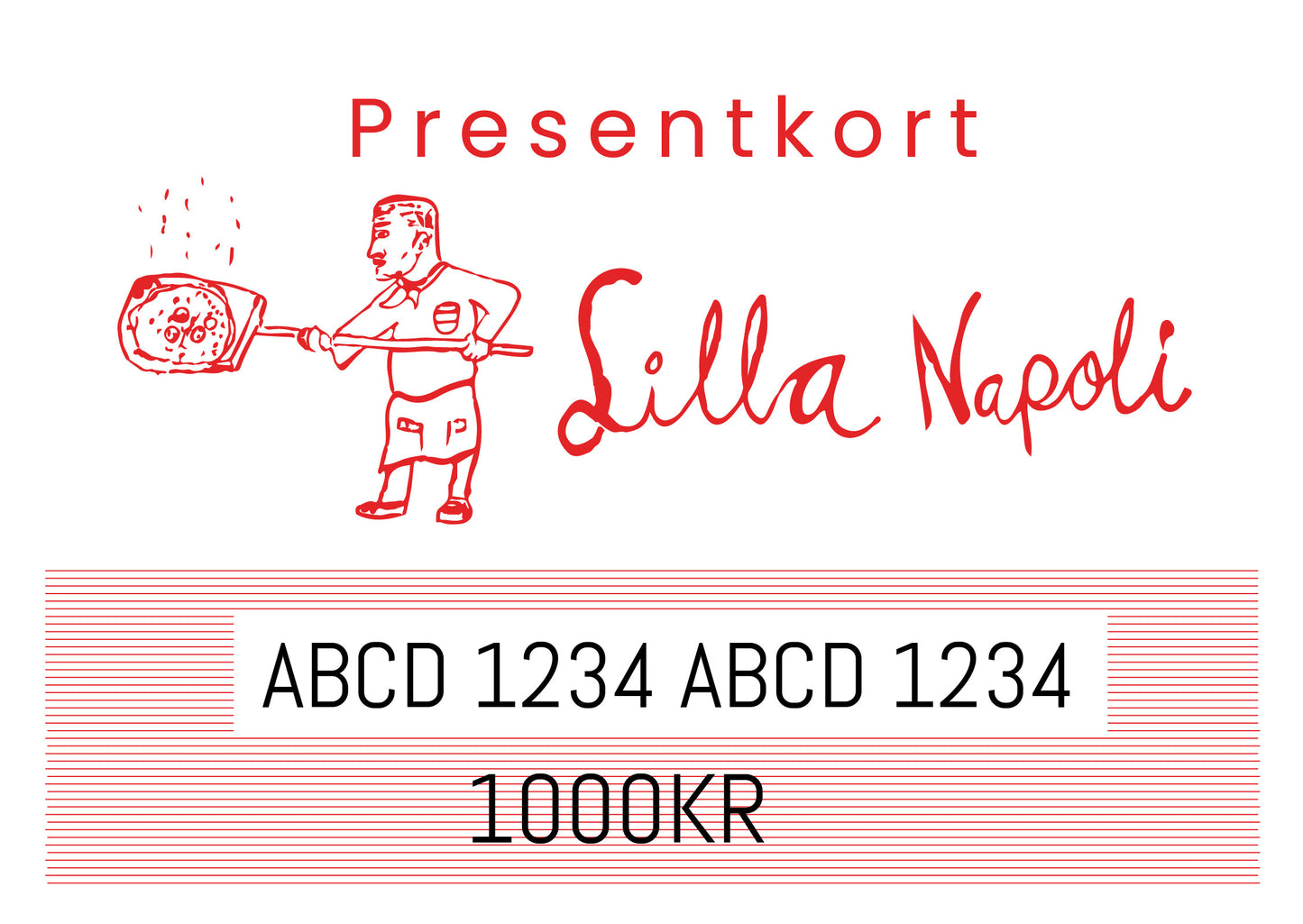 Presentkort till Lilla Napolis Webbshop