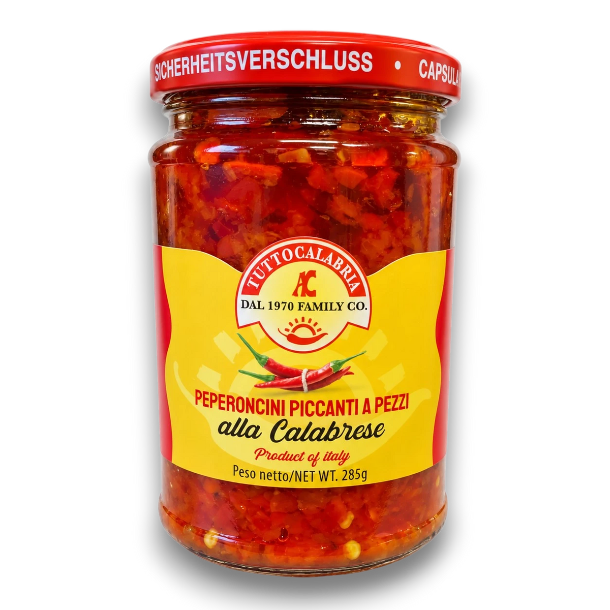Peperoncini piccanti i pezzi (Hackad chili)
