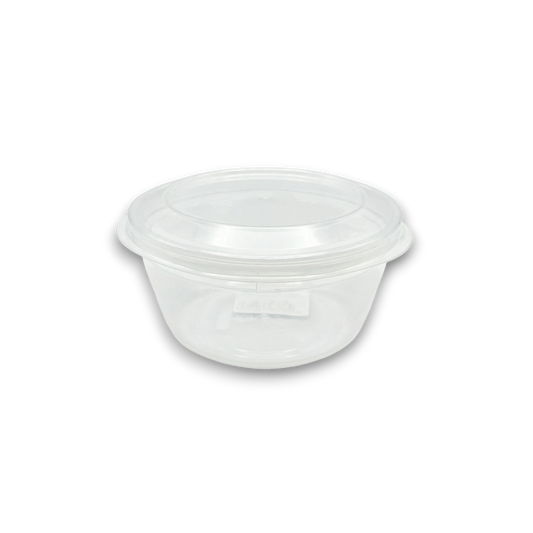 Plastic container for dough balls & toppings