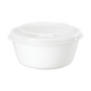 Plastic container for dough balls & toppings