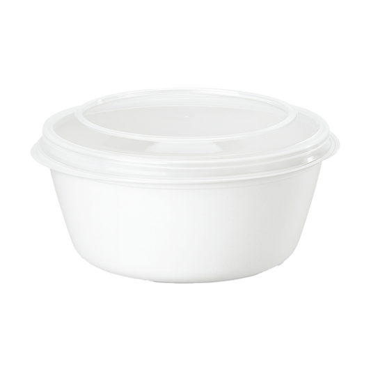 Plastic container for dough balls & toppings