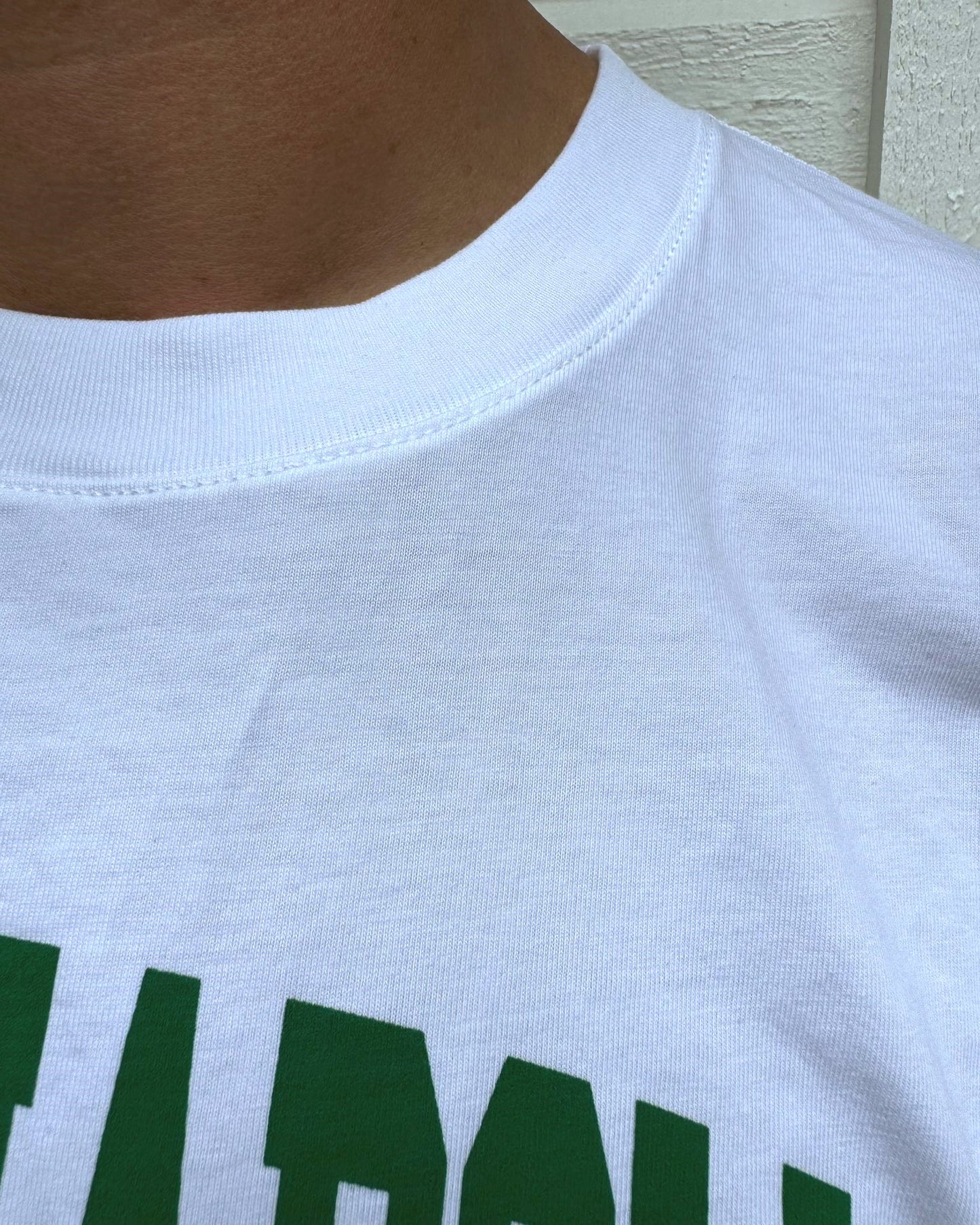 T-shirt Green Swoosh