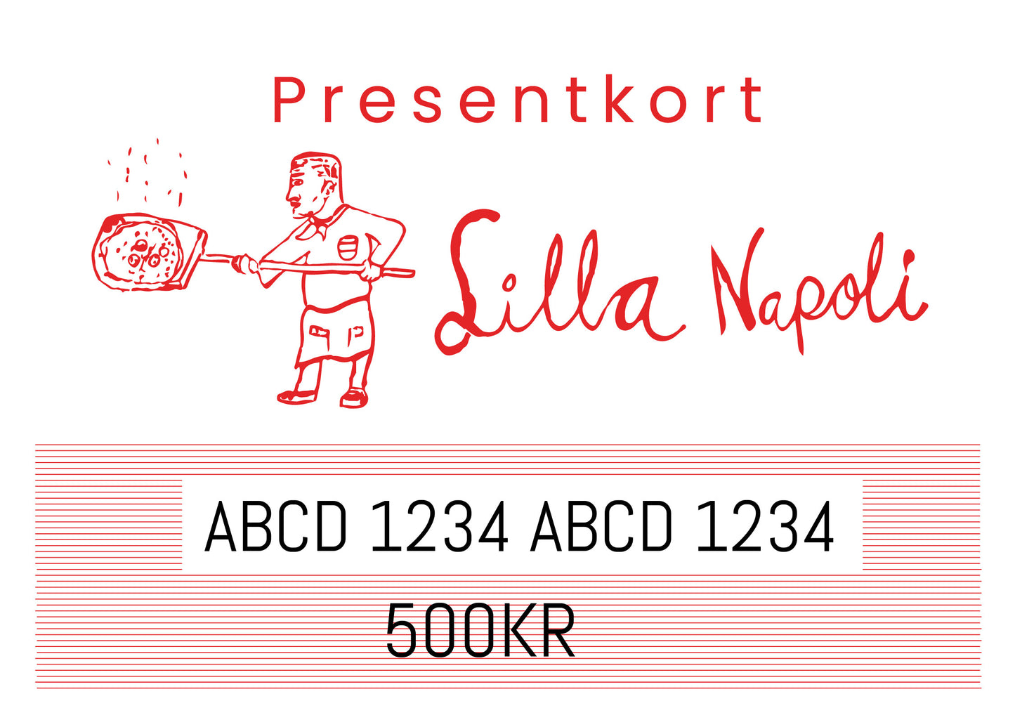 Gift card for Lilla Napoli Webshop!